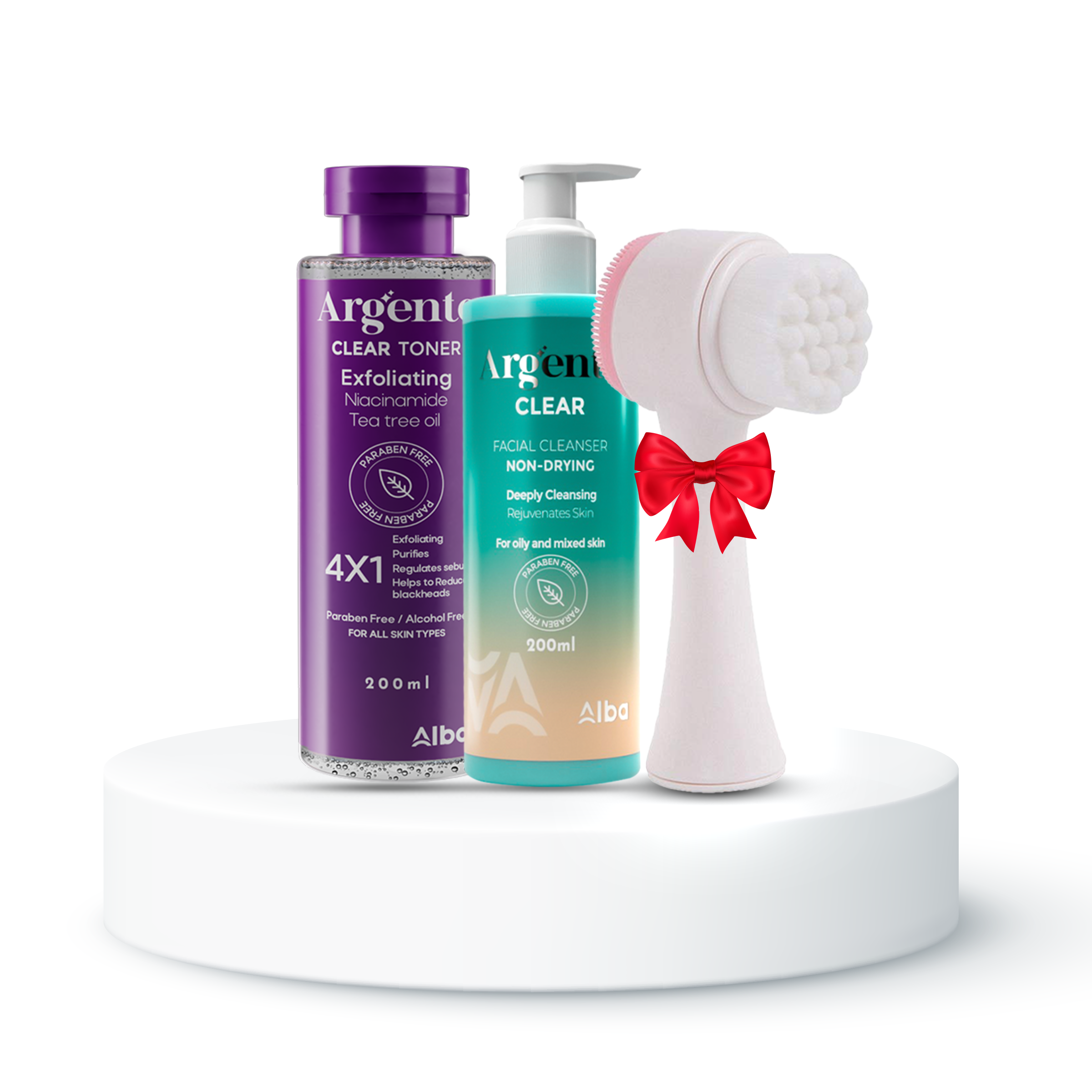 Offer Argento Clear + Toner - Brush