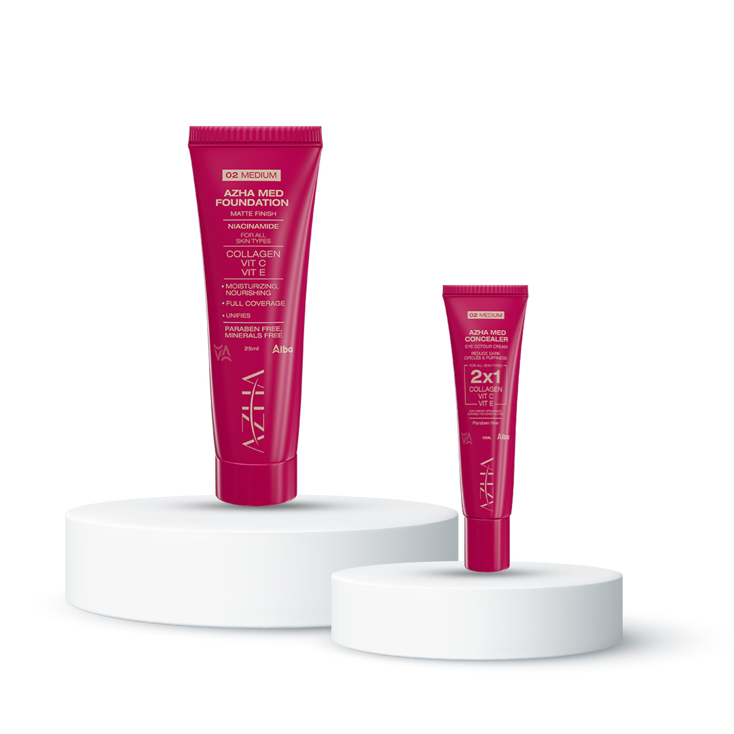 Box Foundation 25 ml +  Concealer 12 ml