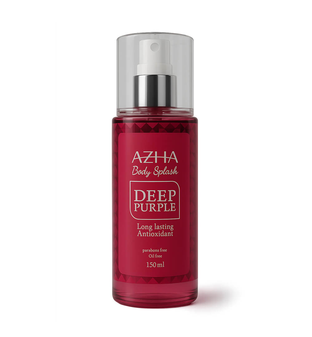 Azha Body Splash -Deep Purple: Rose + Vanilla + Sandalwood - Alba Pharma