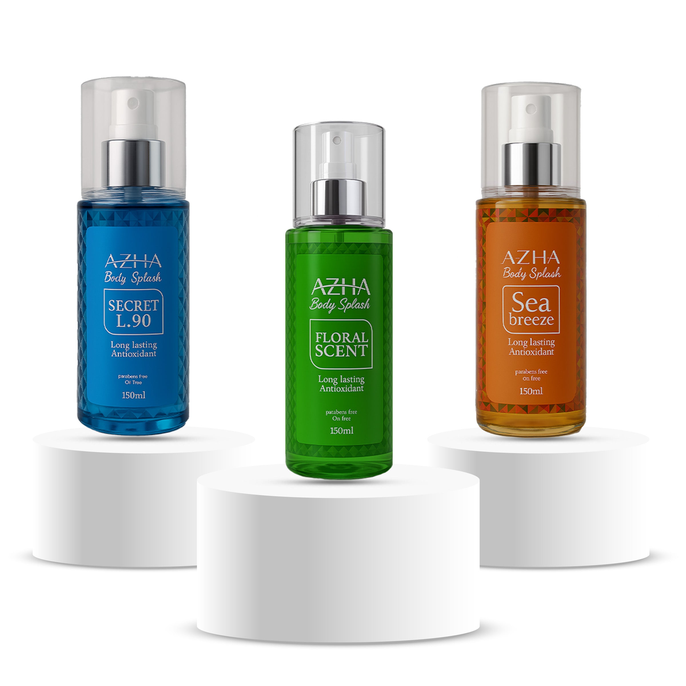 Azha body splash secret + floral + sea breeze