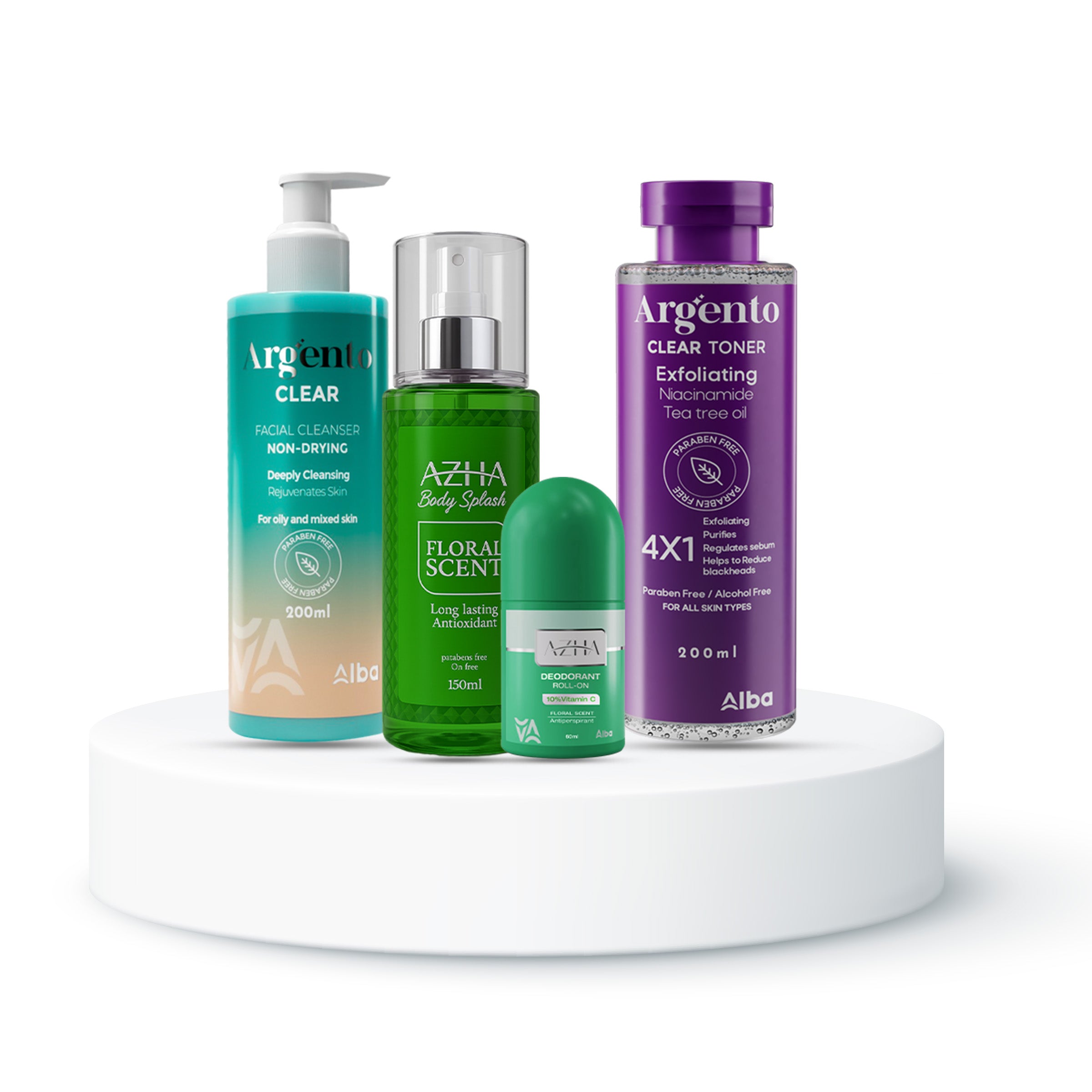 Azahi Body Splash + Roll-On + Body Lotion