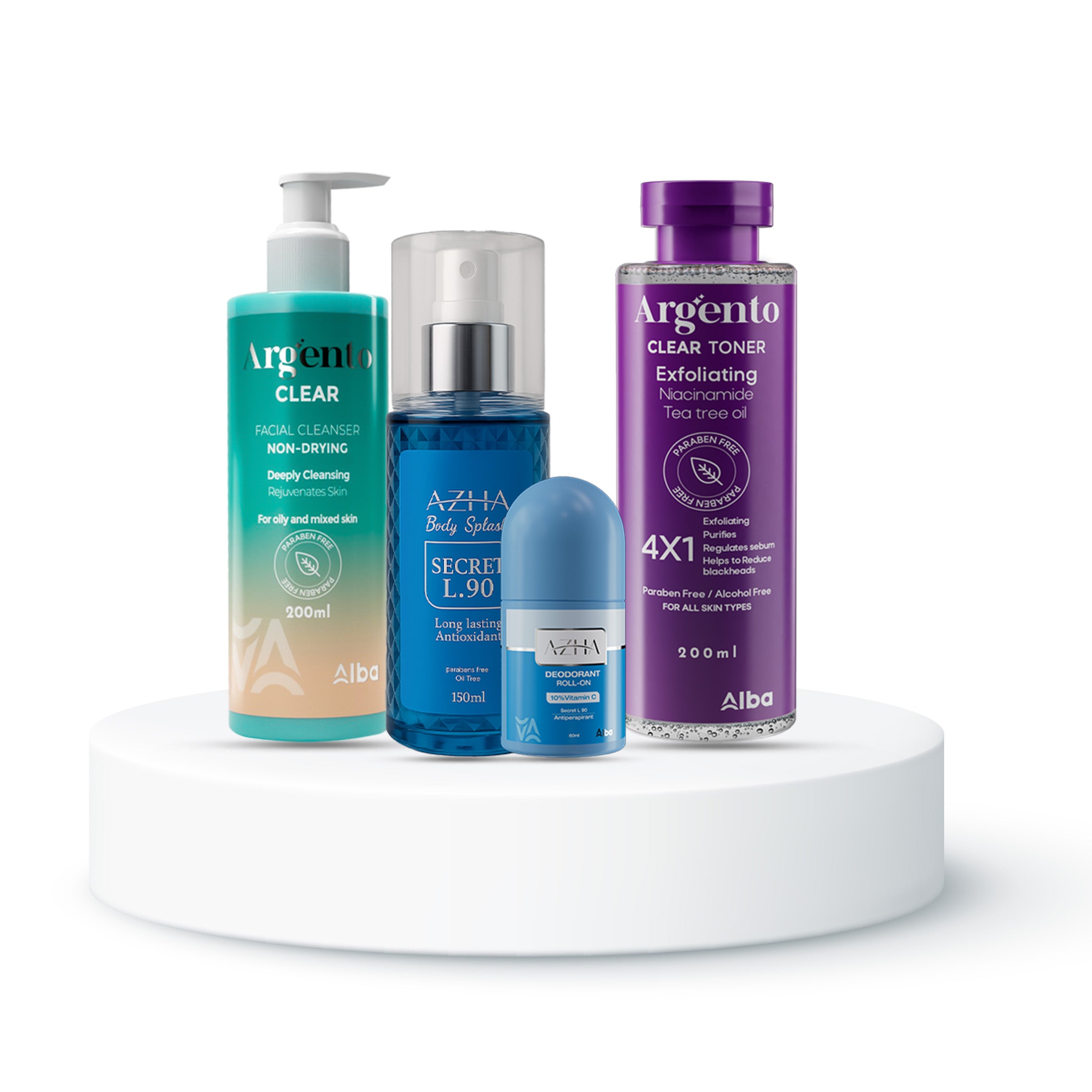 Azahi Body Splash + Roll-On + Body Lotion