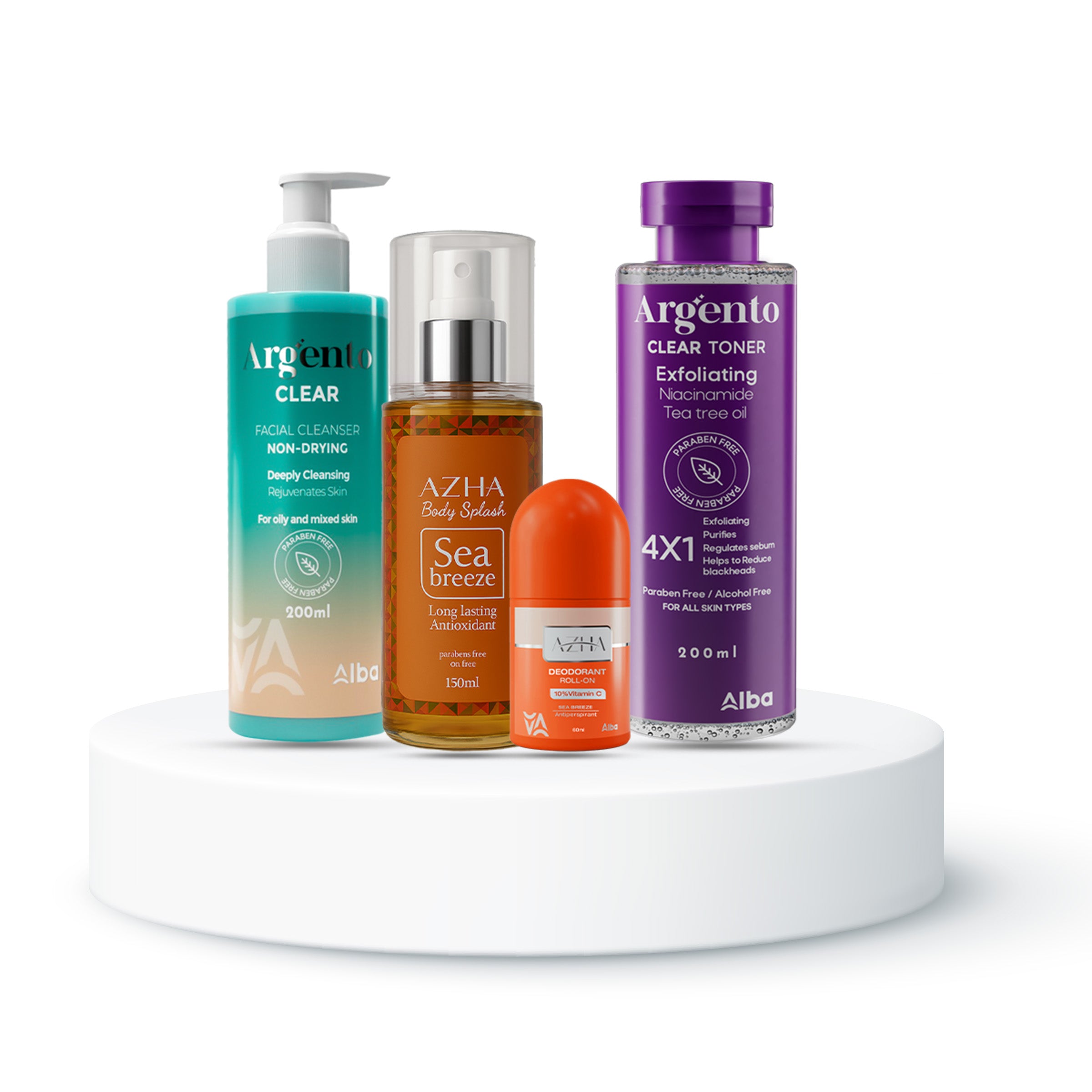 Azahi Body Splash + Roll-On + Body Lotion