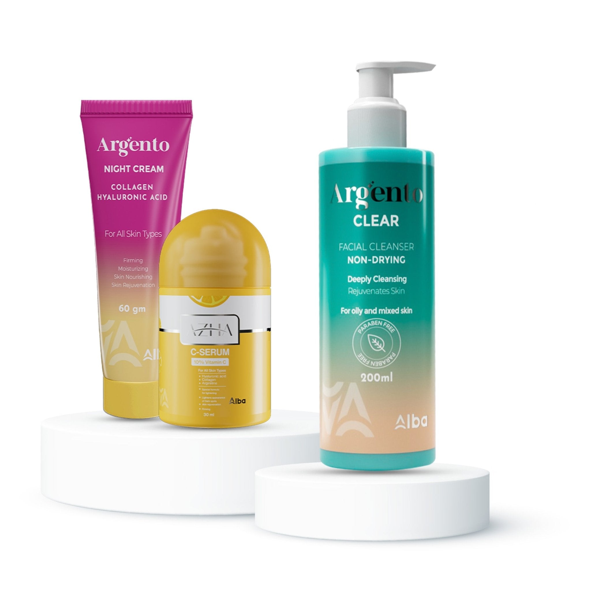 Offer Argento clear + C Serum + Night - Alba Pharma