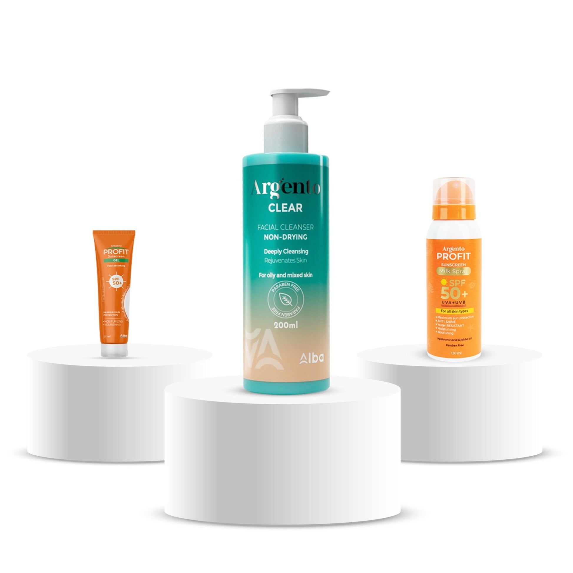 Offer Argento Clear + Profit milky +Profit gel 25 ml - Alba Pharma