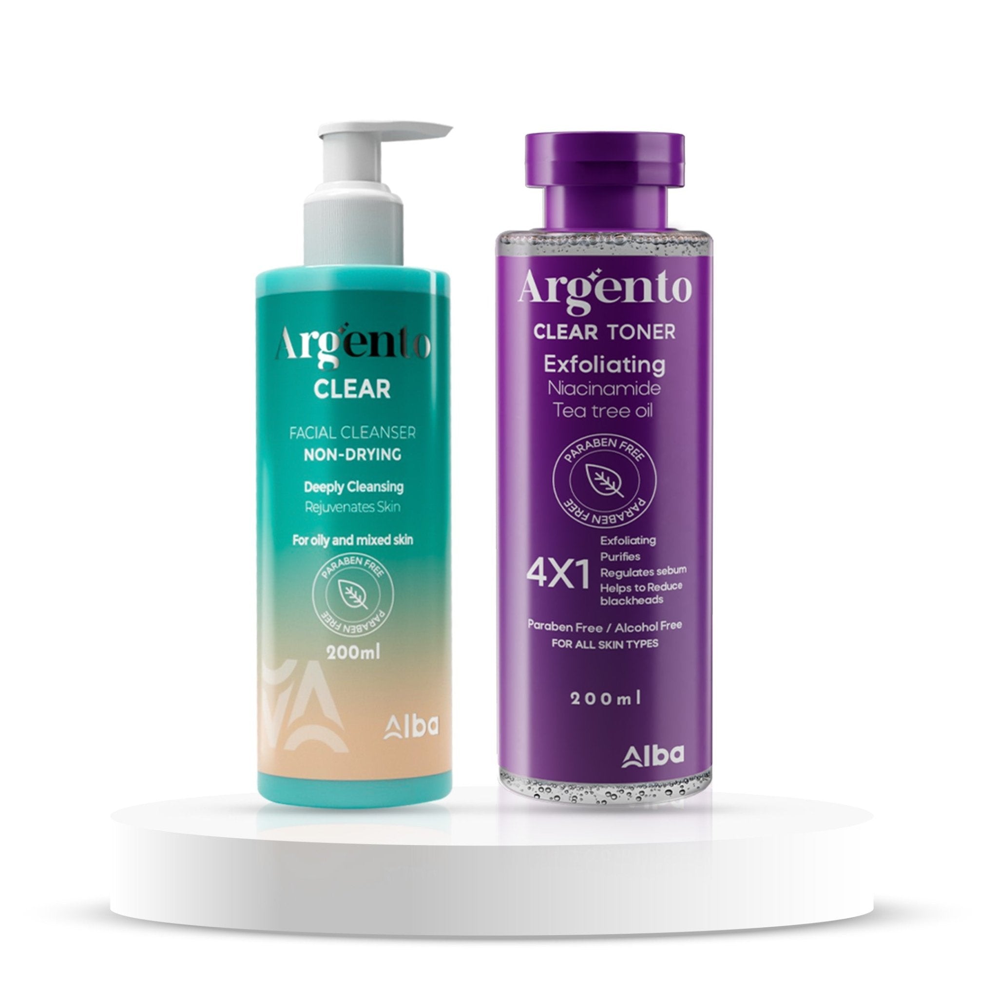 Offer Argento Clear + Toner -200 ml - Alba Pharma