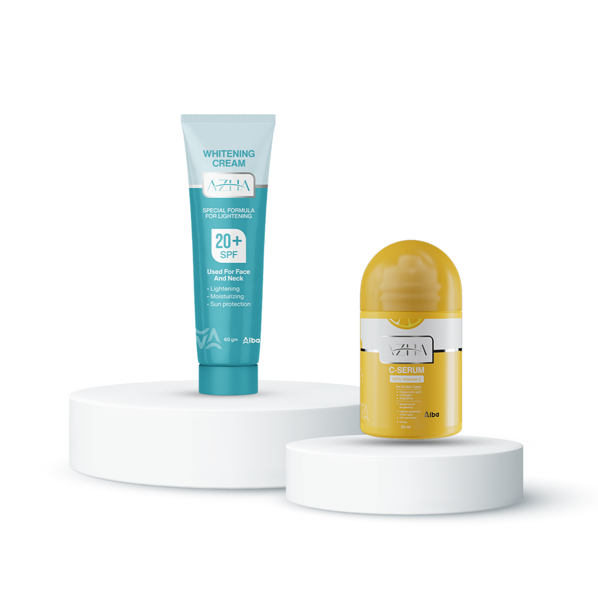 offer- azha cream + Azha C Serum - Alba Pharma