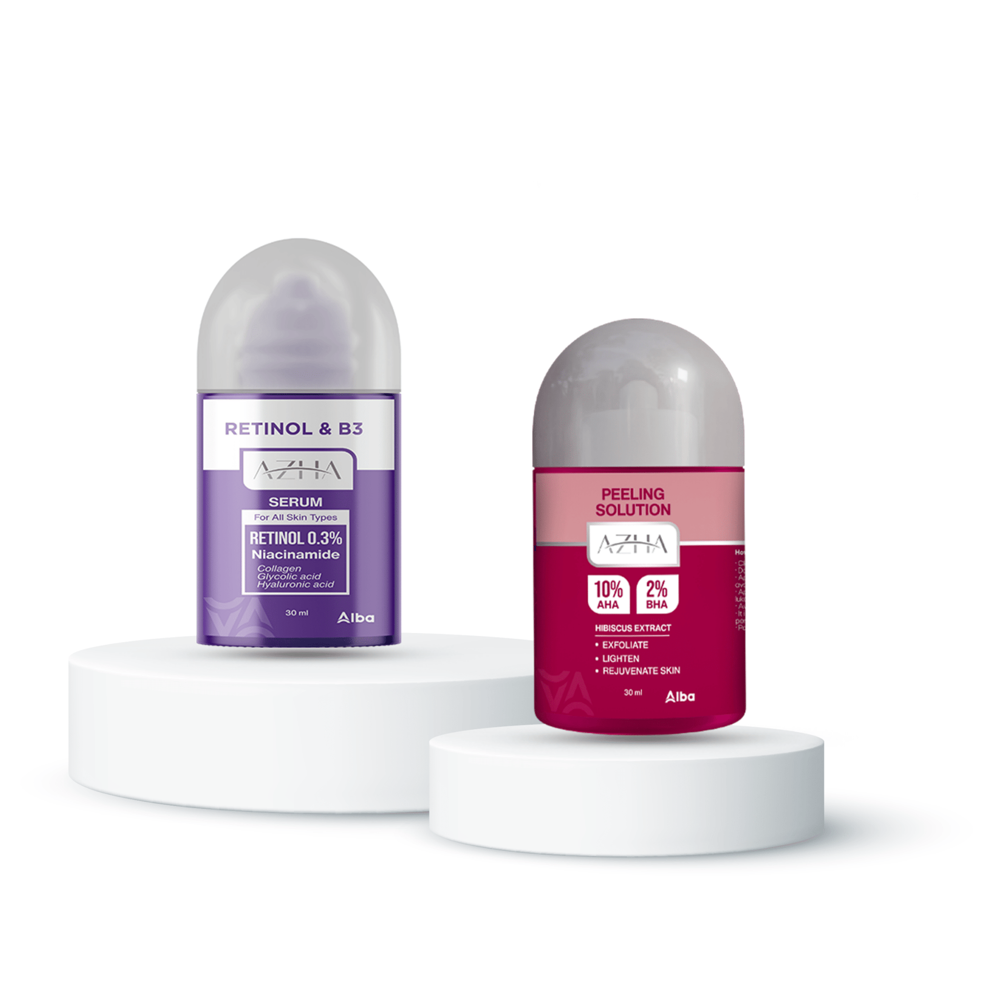 Offer Azha Peeling solution+ Retinol serum - Alba Pharma