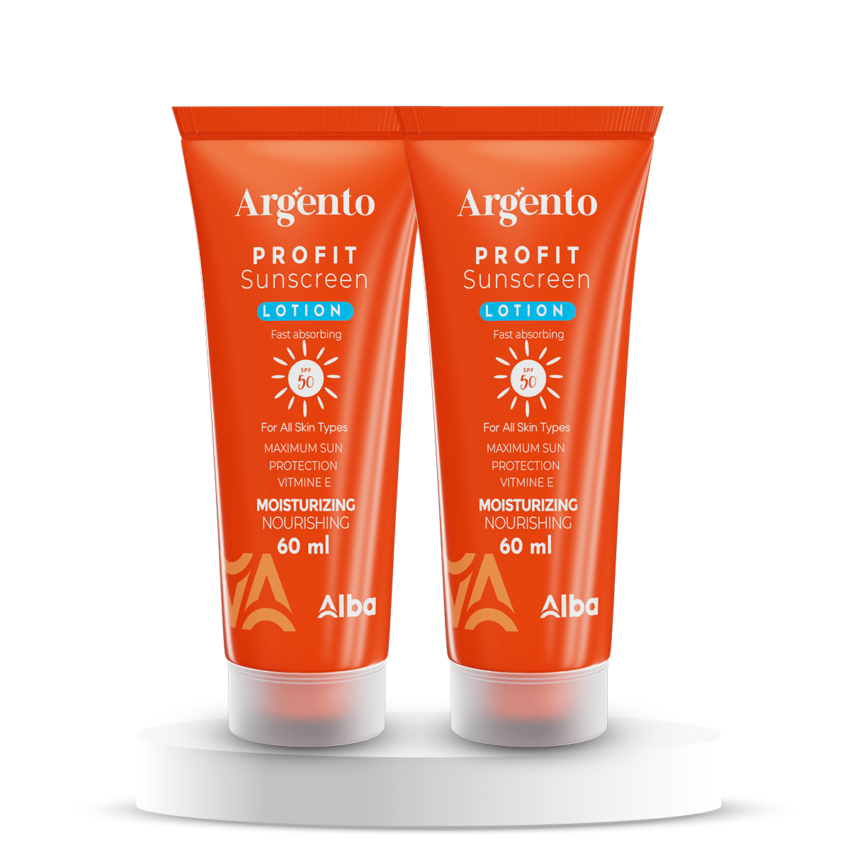 Offer Profit Sunscreen Lotion- SPF 50 ( 1+1 ) 60ml - Alba Pharma
