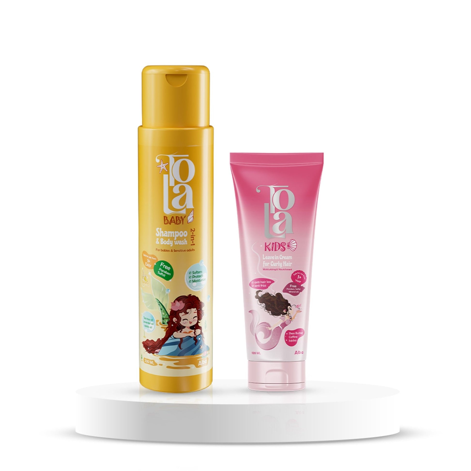 Tola Baby Shampoo-250 ml + Leave in Cream - Alba Pharma