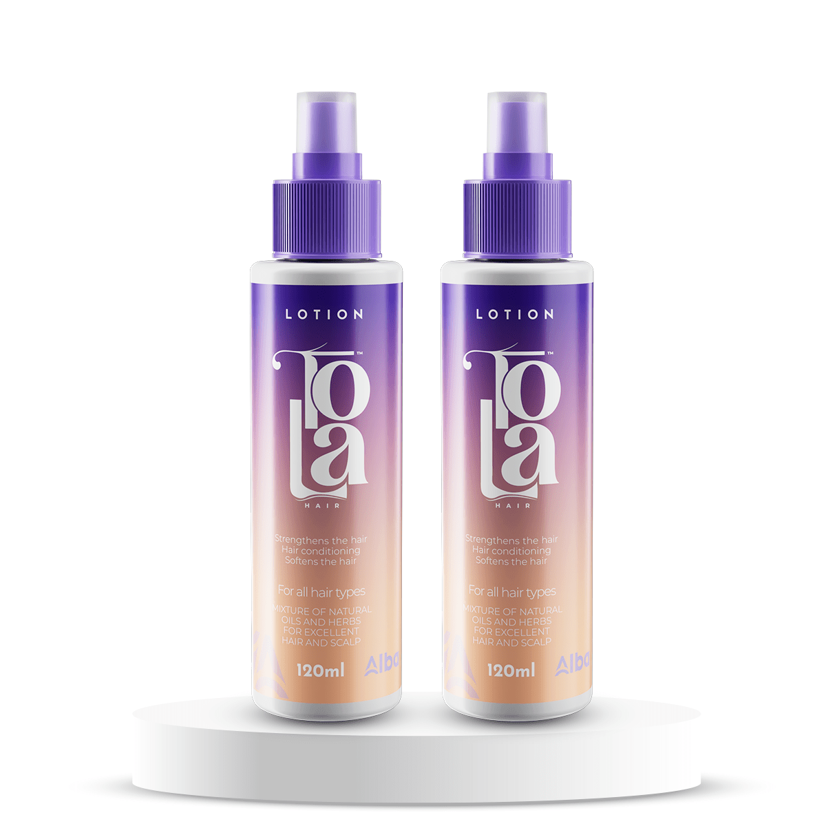 Tola Hair Lotion Hair Growth & Anti-Hair Loss Spray 120 ml 1+1 - Alba Pharma